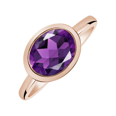 Ring with Amethyst Brazil Bonbon