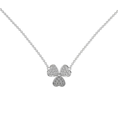 Diamond necklace Trefoil