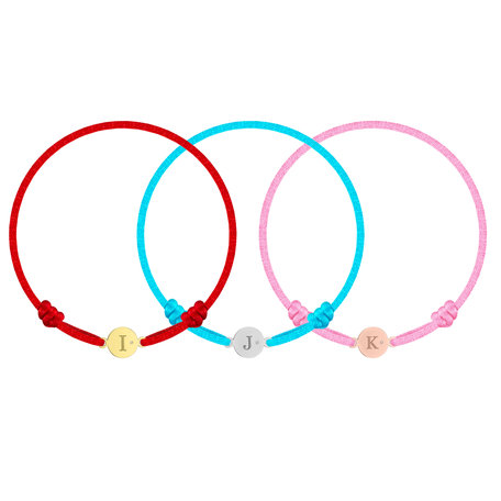 Children's diamond bracelet Circle Letter O