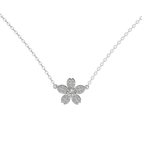 Diamond necklace Flower