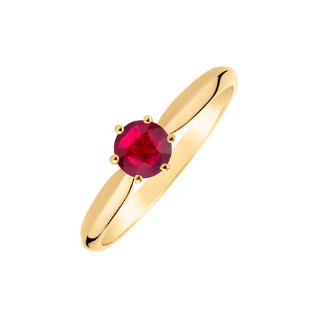 Ring with Ruby Eternal Joy