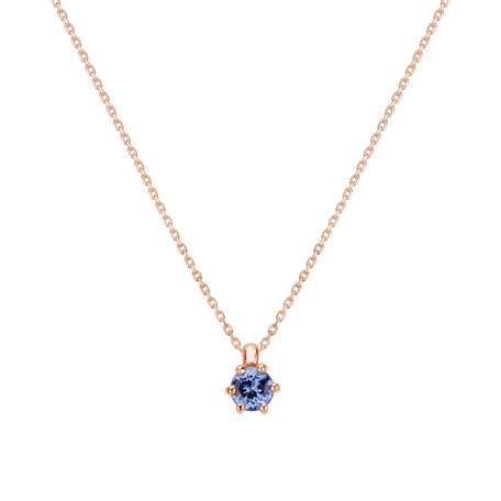 Necklace with Tanzanite Eternal Drop