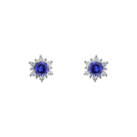 Diamond earrings with Tanzanite Fancy Fairytale