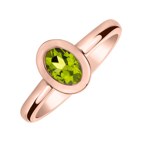 Ring with Peridot Space Bonbon