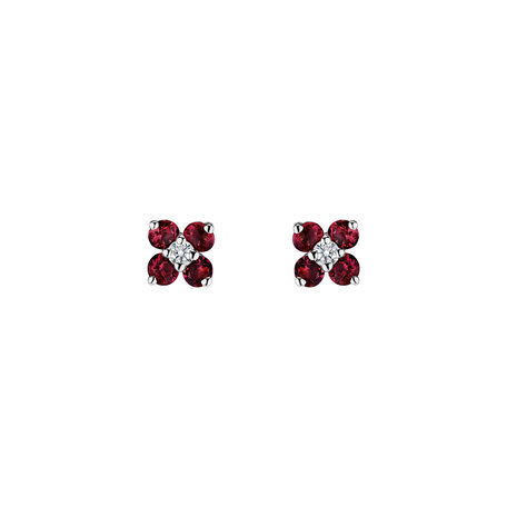 Diamond earrings with Diamantem Divine Bloom