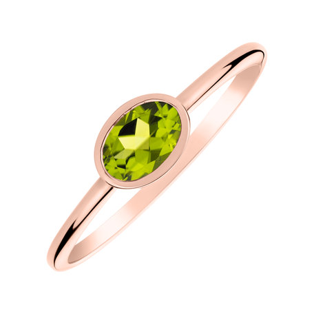 Ring with Peridot Space Bonbon