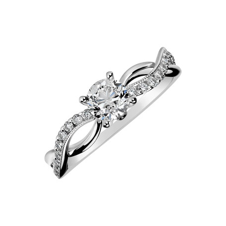 18ct white gold diamond ring Clementia