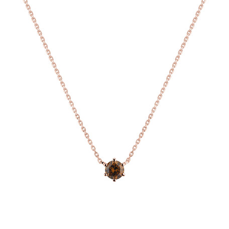 Necklace with orange diamonds Essential Drop