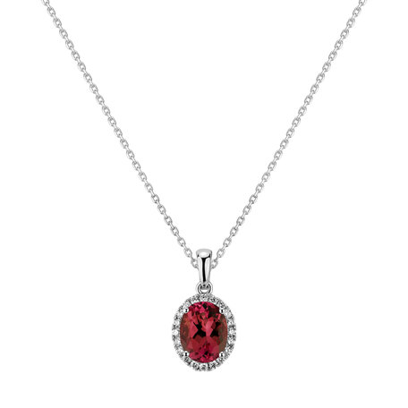 Diamond pendant with Ruby Princess Essence