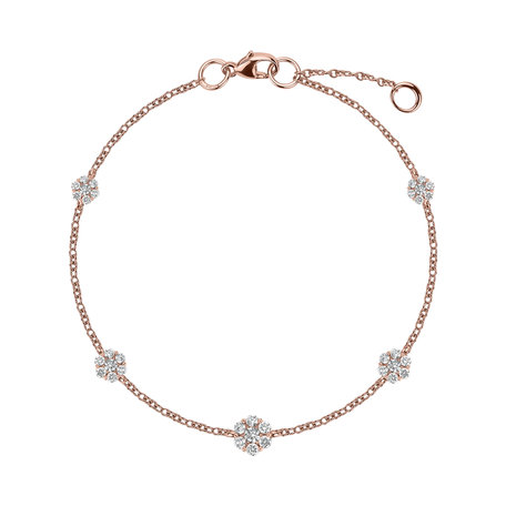 14ct rose gold diamond bracelet Diamond bracelet Constellations Capture