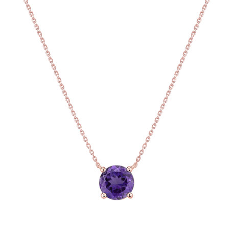 Necklace with Amethyst Lucky Glance