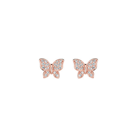 14ct rose gold diamond earrings Diamond earrings Glossy Starfish