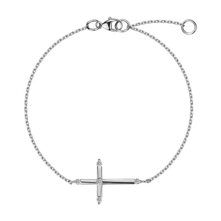 Diamond bracelet Holy Cross