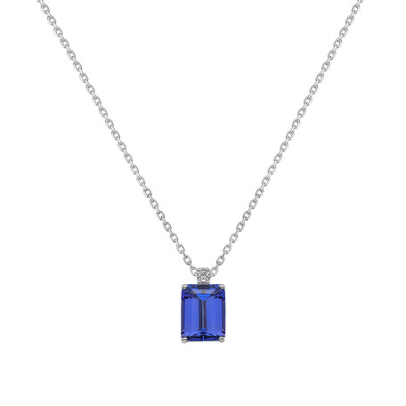 Diamond necklace with Tanzanite Secret Night