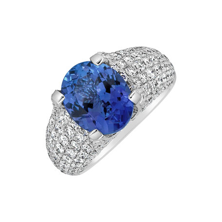 Diamond ring with Tanzanite Glamorous Ladyship