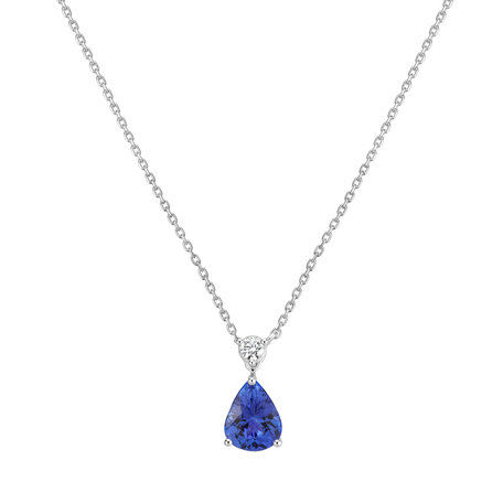 Diamond necklace with Tanzanite Galatea