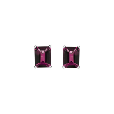 Earrings with Rhodolite Thostra