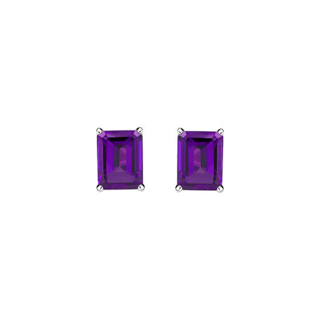 Earrings with Amethyst Thostra