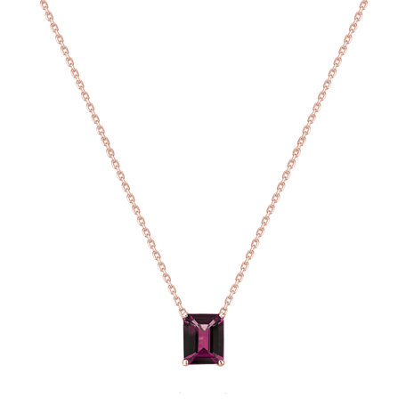 Necklace with Rhodolite Mosselyn