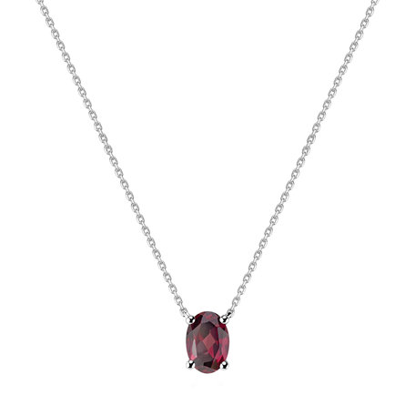 Necklace with Rhodolite Mystic Depth