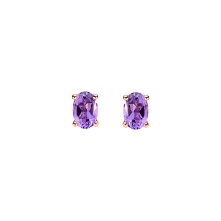 Earrings with Amethyst Mystic Light