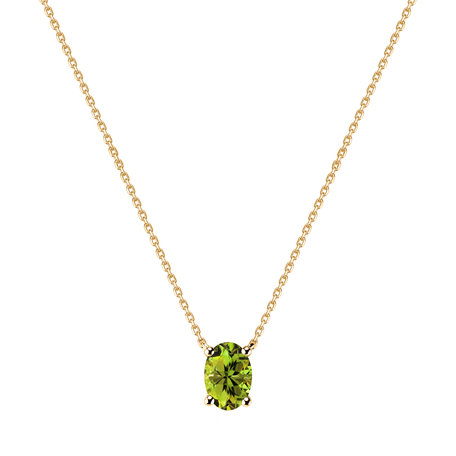 Necklace with Peridot Mystic Depth