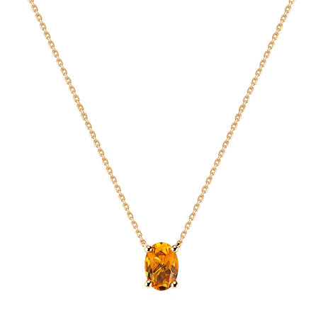 Necklace with Citrine Mystic Depth