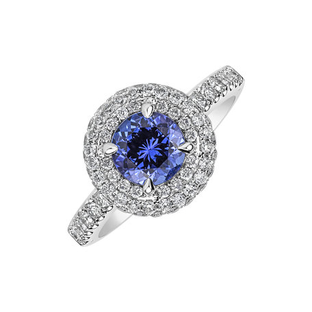 Diamond ring with Tanzanite Muriel