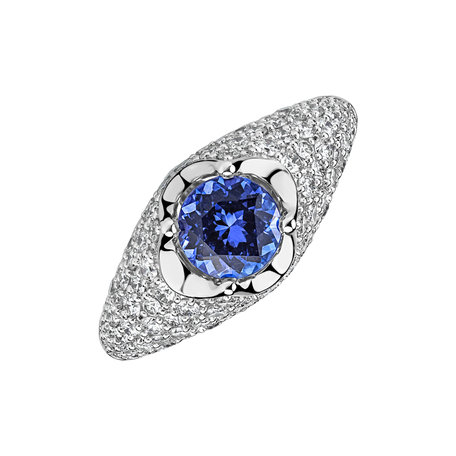 Diamond ring with Tanzanite Rya