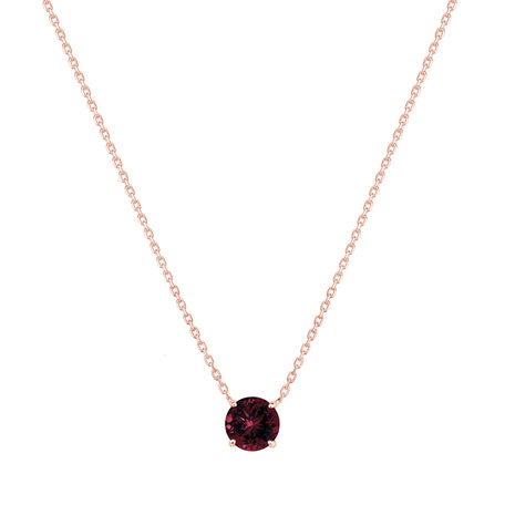 Necklace with Rhodolite Thalassali