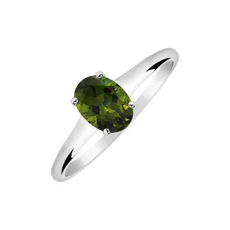 Ring with Tourmaline Mystic Abyss