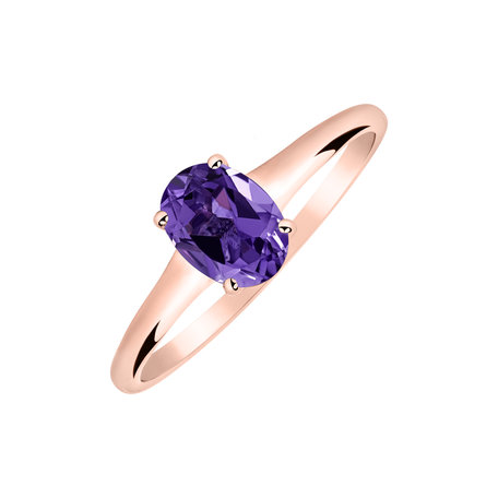 Ring with Amethyst Mystic Abyss