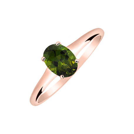 Ring with Tourmaline Mystic Abyss