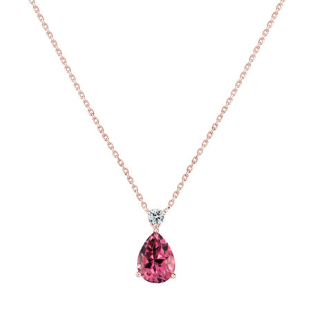 Diamond necklace with Tourmaline Ismene