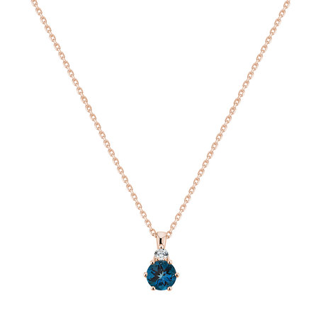 Diamond necklace with Topaz Diamara