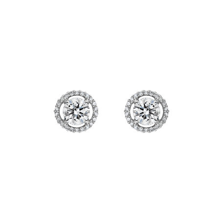 Diamond earrings Circle of Light