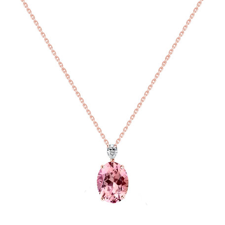 Diamond necklace with Tourmaline Élise