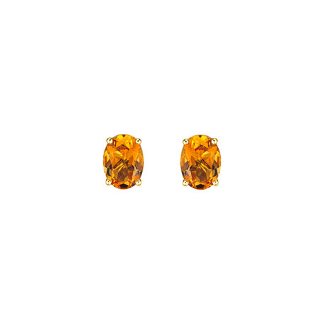 Earrings with Citrine Mystic Abyss