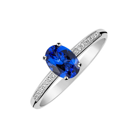 Diamond ring with Tanzanite Pauliene