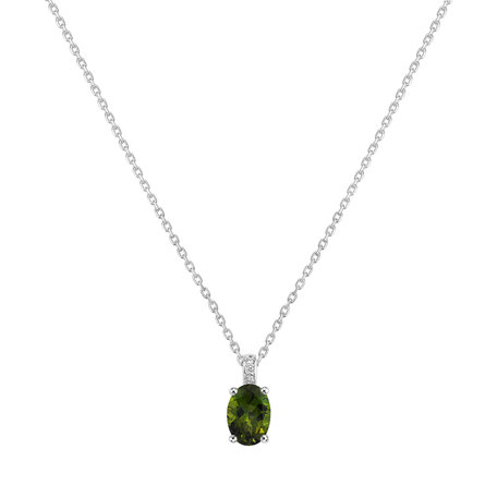 Diamond necklace with Tourmaline Euphemia