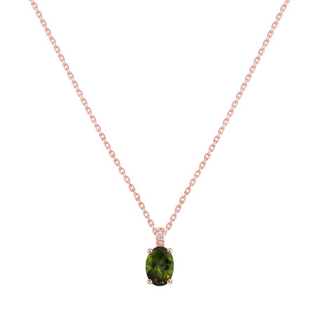 Diamond necklace with Tourmaline Euphemia