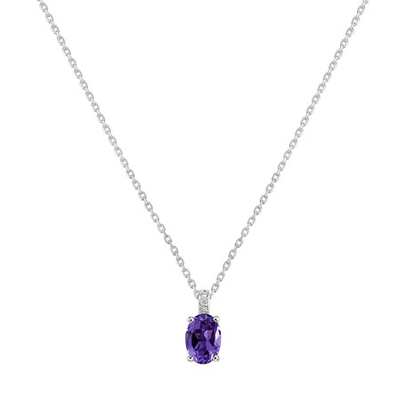 Diamond necklace with Amethyst Euphemia