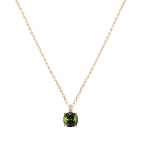 Diamond necklace with Tourmaline Linnea