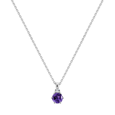 Diamond necklace with Amethyst Diamara