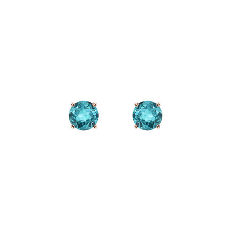 Earrings with Apatite Orbs