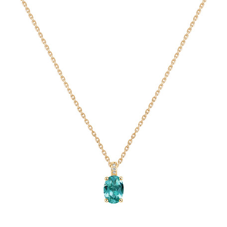 Diamond necklace with Apatite Euphemia