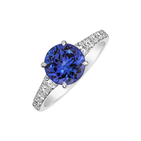 Diamond ring with Tanzanite Alaric