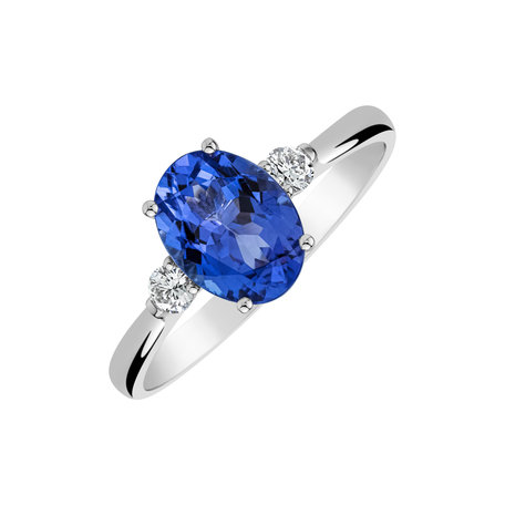 Diamond ring with Tanzanite Marina Bay