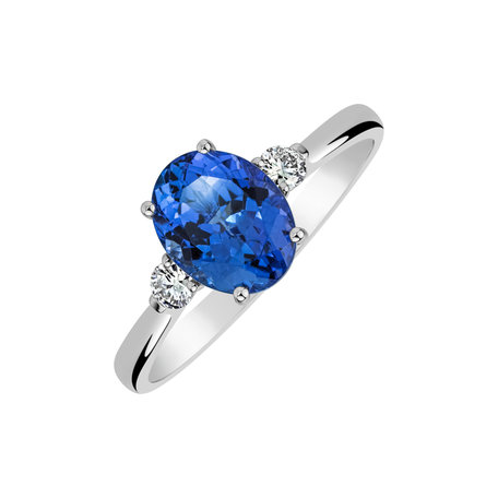 Diamond ring with Tanzanite Marina Bay