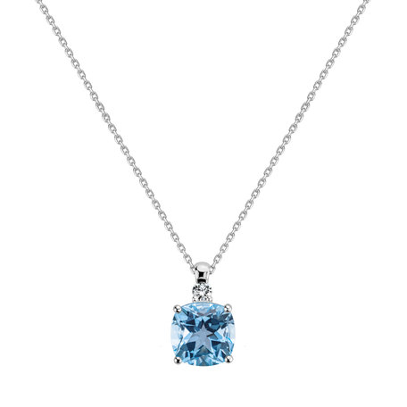 Diamond necklace with Topaz The Duchess